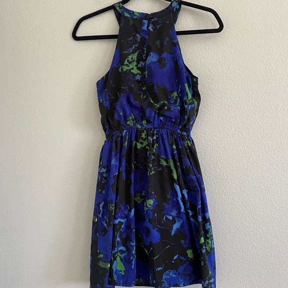 Bar III Black Floral Dress X-Small - Picture 4 of 7